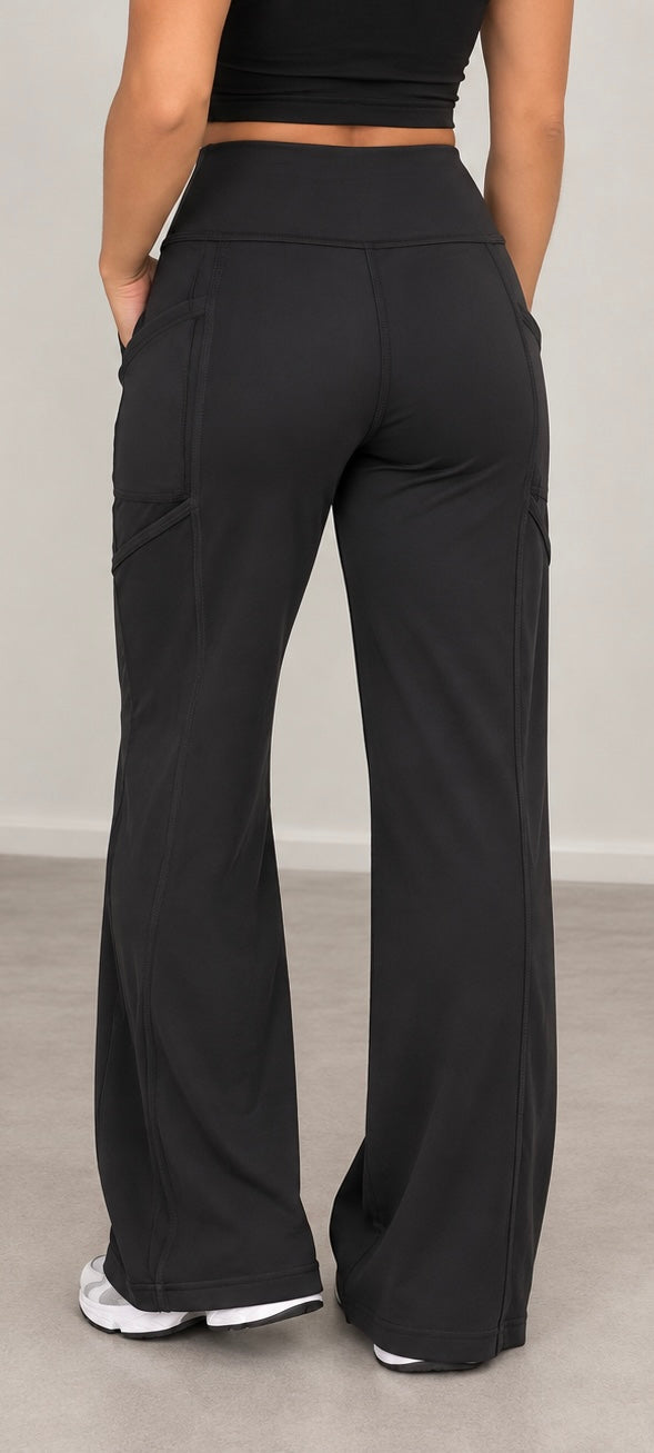 Zenana Black Flare Leggings