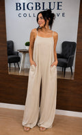 Cream jumpsuit