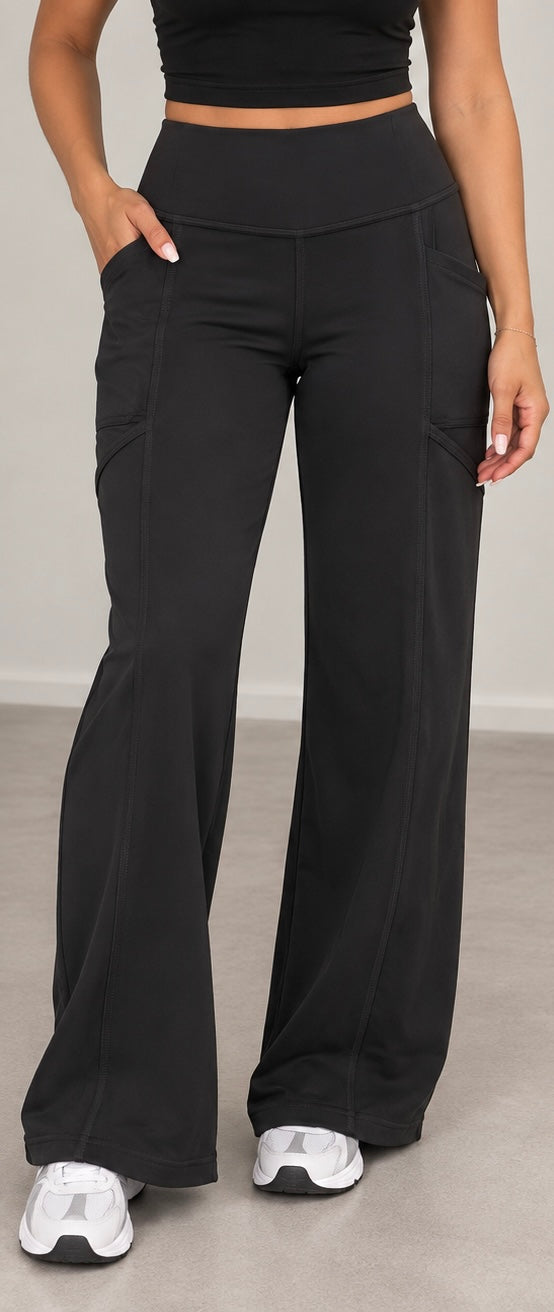 Zenana Black Flare Leggings