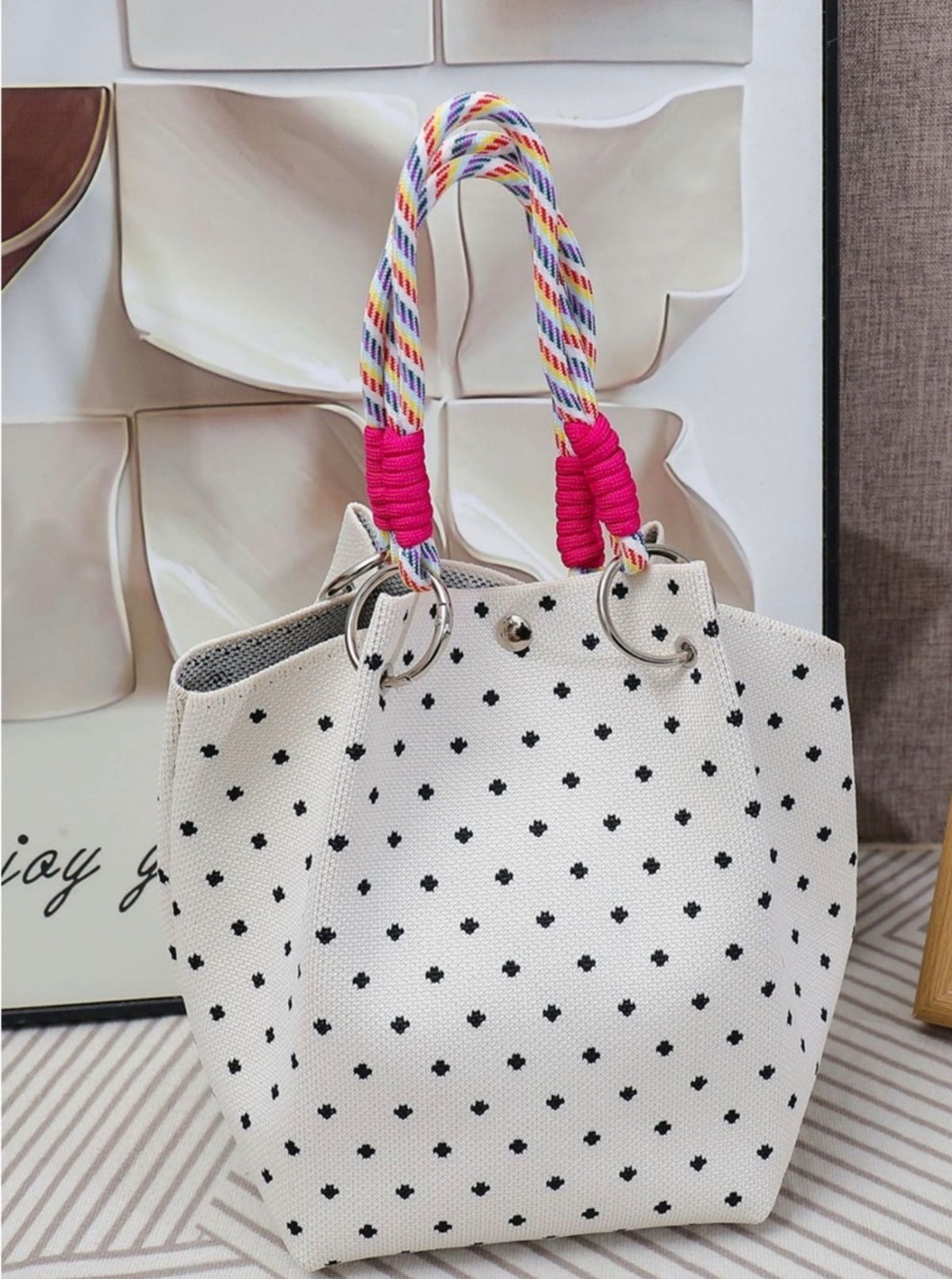 Printed small tote bag👛