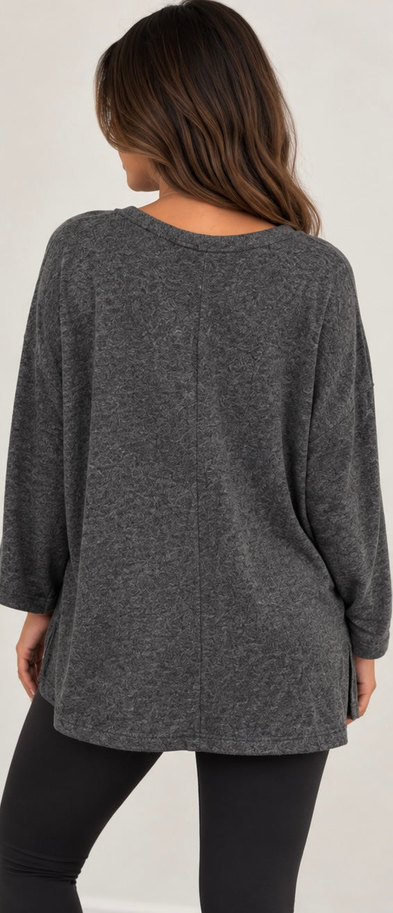 Zenana gray sweater